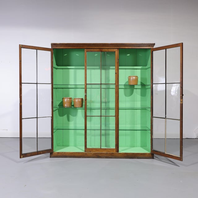 Matching Pair of Antique Glazed Display Cabinets | Circa 1860 For Sale In Orlando - Image 6 of 18