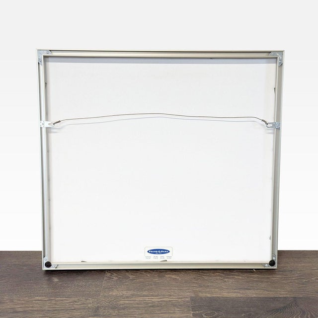 Original Asian ink painting on silk featuring a repeating radial pattern in a minimalist composition. Professionally...