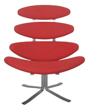 Corona Chair in Red Fabric by Erik Jørgensen, 2000s