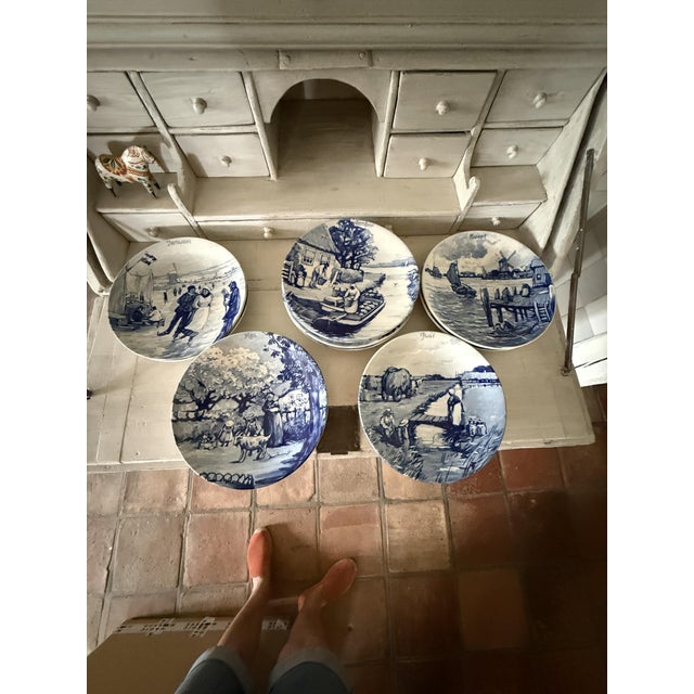 1950s Series 1661 Wall Plate by Delft, 1950s, Set of 12 For Sale - Image 5 of 12