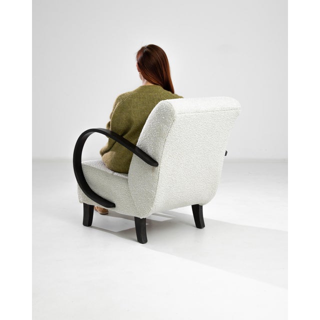 Jindrich Halabala 1930s Czech Wooden Armchair by J. Halabala For Sale - Image 4 of 7