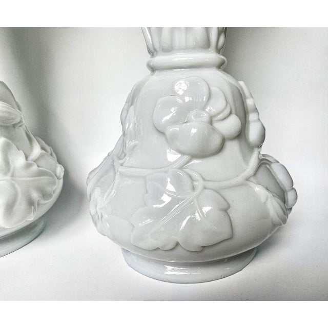 Saint Louis Pate-De-Riz Opal Crystal Vases, Set of 2 For Sale - Image 9 of 16