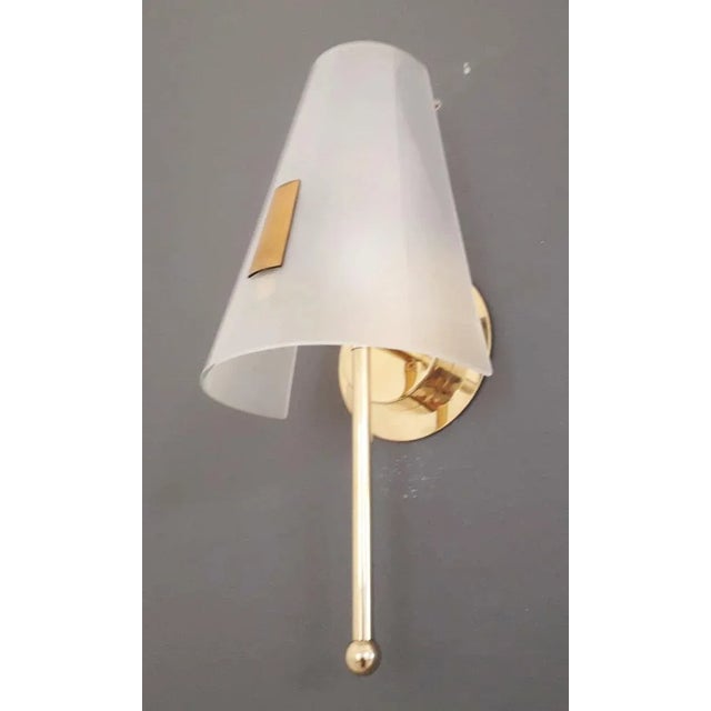 1960s Midcentury Shade Sconces, a Pair For Sale - Image 4 of 8