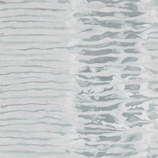Harlequin Ripple Stripe Wallpaper in Steel For Sale