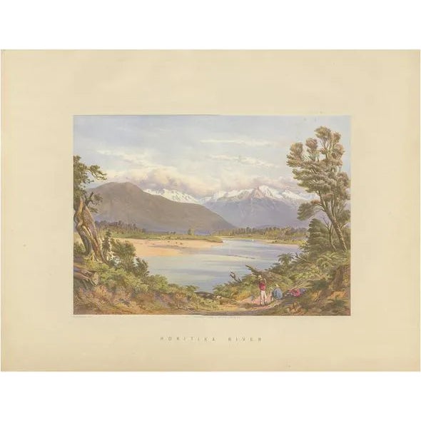 Kell, Illustration of the Hokitika River, New Zealand, 1877, Print For Sale