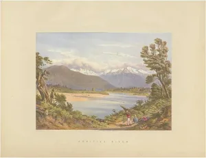 Kell, Illustration of the Hokitika River, New Zealand, 1877, Print