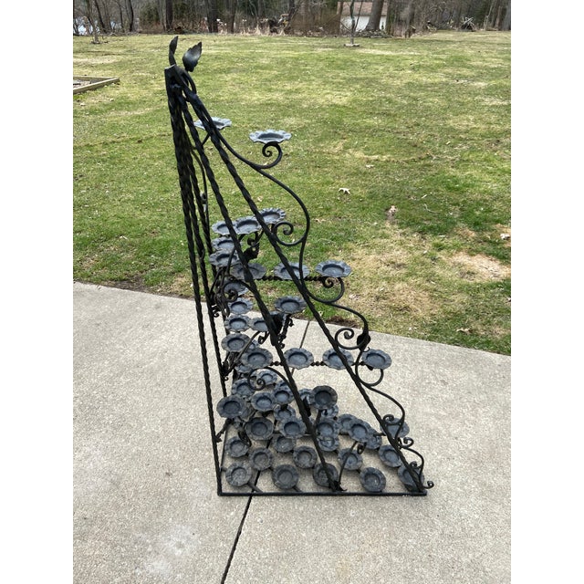 French Wrought Iron Church Votive Candle Holder Corner Last Markdown Chairish