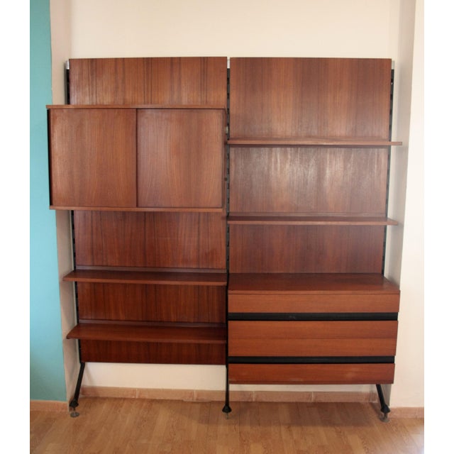 Mid-Century Modern Urio Modular Wall System by Ico and Luisa Parisi for Mim, 1957 For Sale - Image 3 of 18