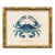 Contemporary Reproduction of Vintage "Blue Crab" Giclee Print, Framed For Sale