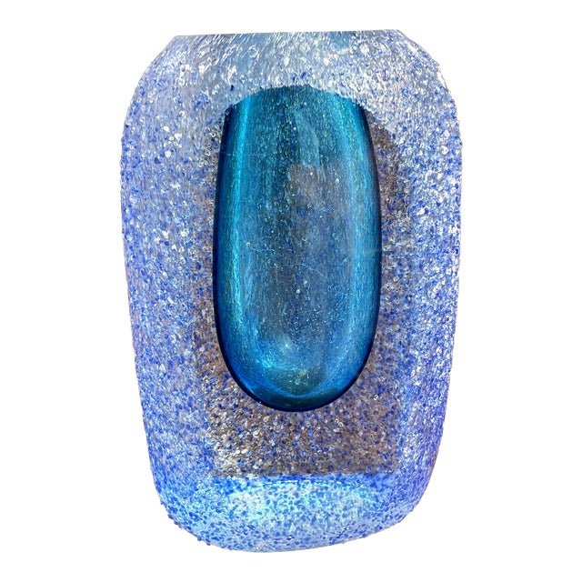 1970s Murano Sommerso Style Vase For Sale