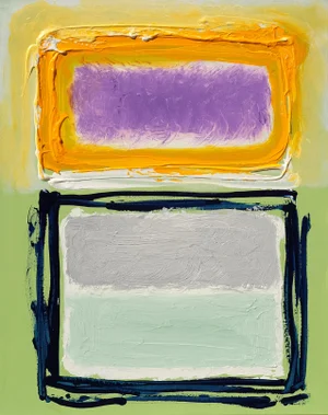 "Rothko Surprise #106" Contemporary Modernist Abstract Acrylic Painting by Stephen Neil Gill
