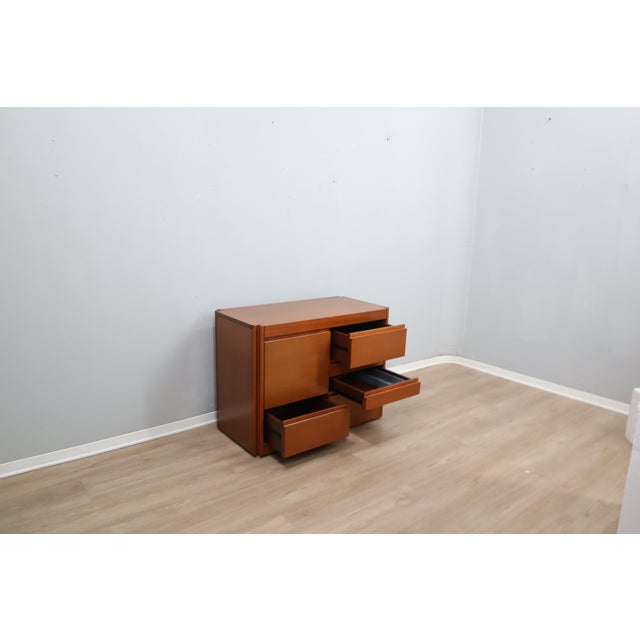 Italian Walnut 4D Series Cabinet Bar by Angelo Mangiarotti for Molteni, 1970s For Sale - Image 15 of 16