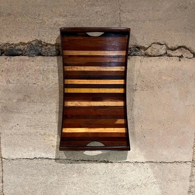 Don S. Shoemaker Service Tray, Exotic Woods, Señal, Mexico, 1970s For Sale - Image 13 of 15