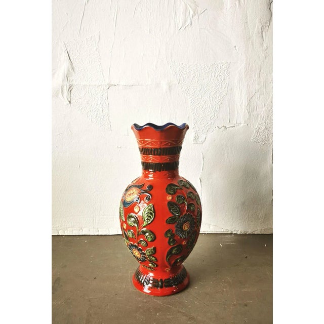1960s Large Vintage Vase from Bay Keramik, 1960s For Sale - Image 5 of 8