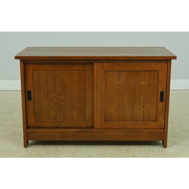 Stickley Mission Oak 2 Door Tv Chairish