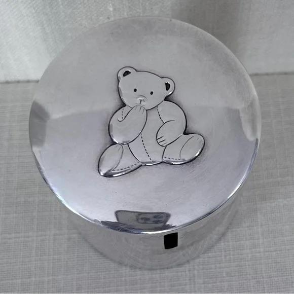 Christofle Charlie Bear Silver Plated Piggy Bank Collectible Rare Heirloom For Sale - Image 9 of 9