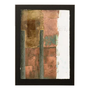 Copper and Gold Leaf Variations - Abstract Mixed Media Composition by Patricia Pearce