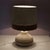 Suede Upholstered Table Lamp, France, 1970s For Sale - Image 5 of 7