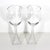 Pair of vintage Eiffel Tower wine glasses. Clear pressed glass bases in the shape of the Eiffel Tower and clear blown...