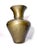 Brass Very Heavy Antique Handmade Arts and Crafts Forged Thick Brass Vase Urn For Sale - Image 8 of 9