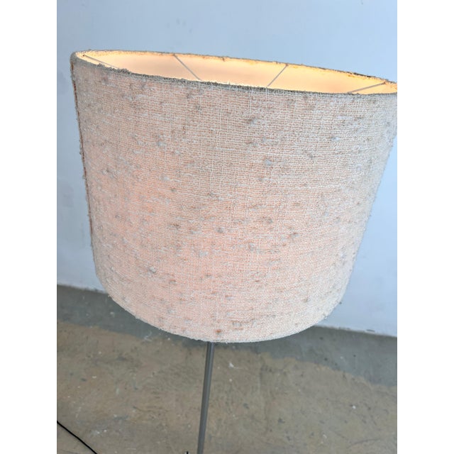 Cream Chrome Floor Lamp with Fabric Shade from Staff For Sale - Image 8 of 11