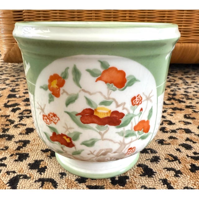 Tiffany and Co. Tiffany & Co Hand Painted French Cachepot For Sale - Image 4 of 10