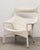 Janus Et Cie High Back Lounge Chairs in Limestone finish. Synthetic fade resistant Janus fiber stands handwoven over an...