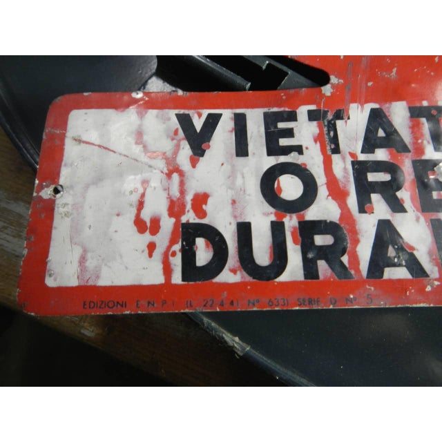 Sign Prohibiting Repairing Machinery, 1950 For Sale - Image 6 of 9