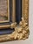 Textile Hand-Woven Tapestry with Romantic Scene in Gilded Frame For Sale - Image 7 of 10
