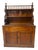 Antique Wooden Sideboard with Shelf and Turned Balustrade For Sale