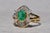 The Sunset Ridge: Natural Emerald and Diamond Cocktail Ring For Sale - Image 4 of 10