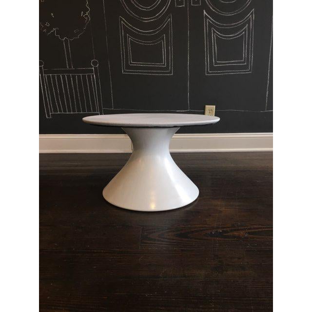 Black 1970s Chromcraft White Tulip Fiberglass Coffee Table and End Table Set - 2 Pieces For Sale - Image 8 of 12