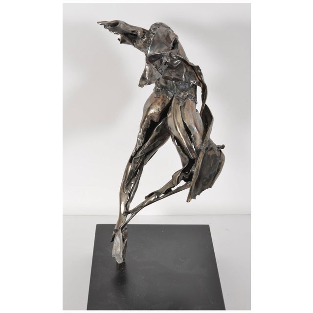 Abstract Judith Brown, Abstract Expressionist Figurative Dancer Welded Metal Sculpture Judith Brown, c.1960's For Sale - Image 3 of 14