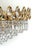 Mid-Century Modern 24 Karat Gold-Plated Brass and Crystal Chandelier, 1970s For Sale - Image 3 of 15