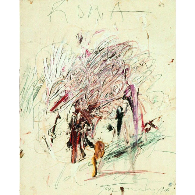 Abstract Cy Twombly Official Exhibition Poster For Sale - Image 3 of 3