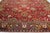 Red Authentic Indian Agra Bold Red Handmade Wool Carpet For Sale - Image 8 of 8