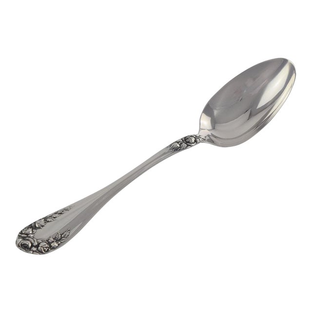 1898 Wallace Sterling Silver Rose Small Teaspoon 5 3/8" No Mono For Sale