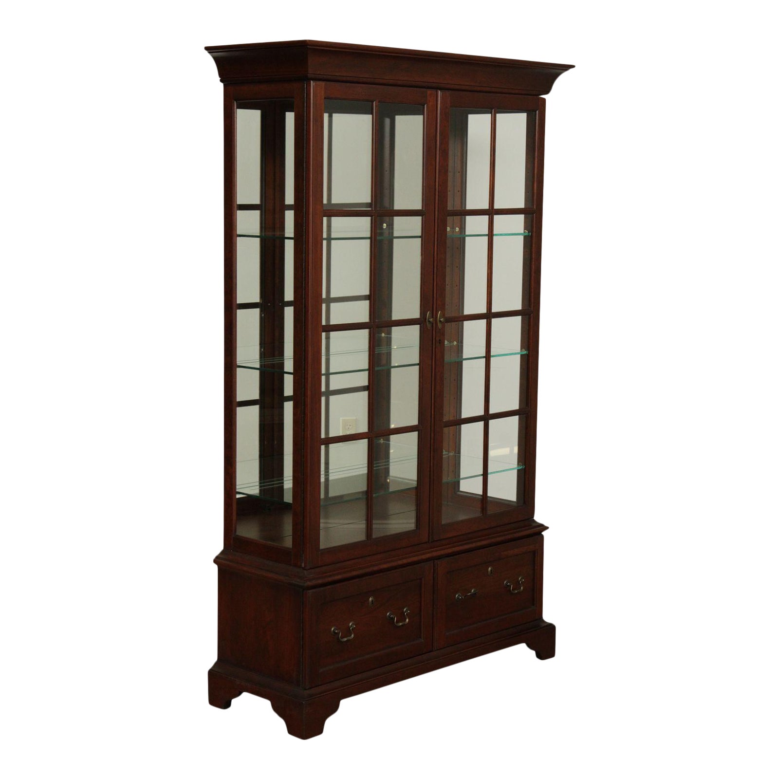 Jasper Cherry 2 Door Display Curio Chairish