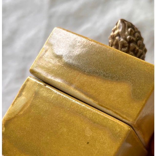 Late 20th Century Vintage Acorn Trinket Box For Sale - Image 5 of 6