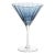 Portofino White Dot Martini Glass- Navy Blue, Set of 4 For Sale