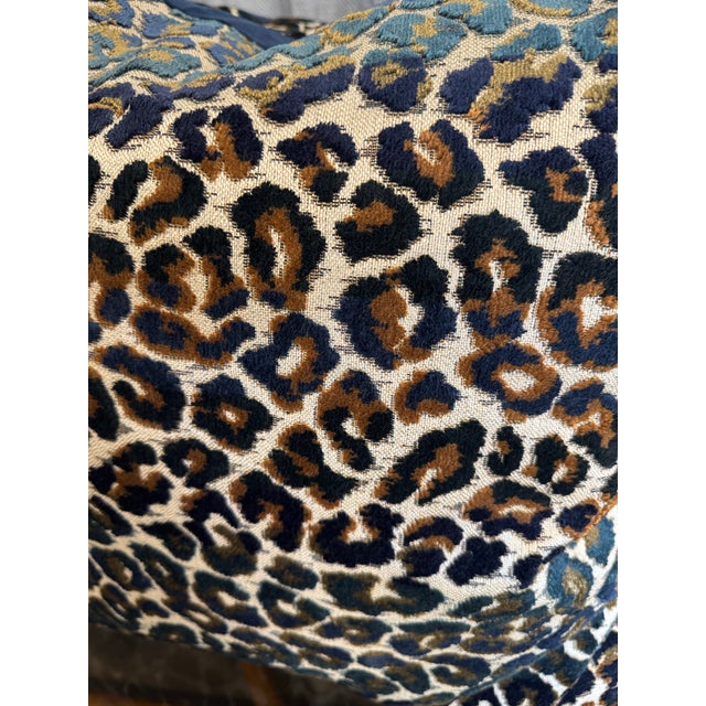 2020s Animal Print Velvet Pillow, Pair For Sale - Image 5 of 6