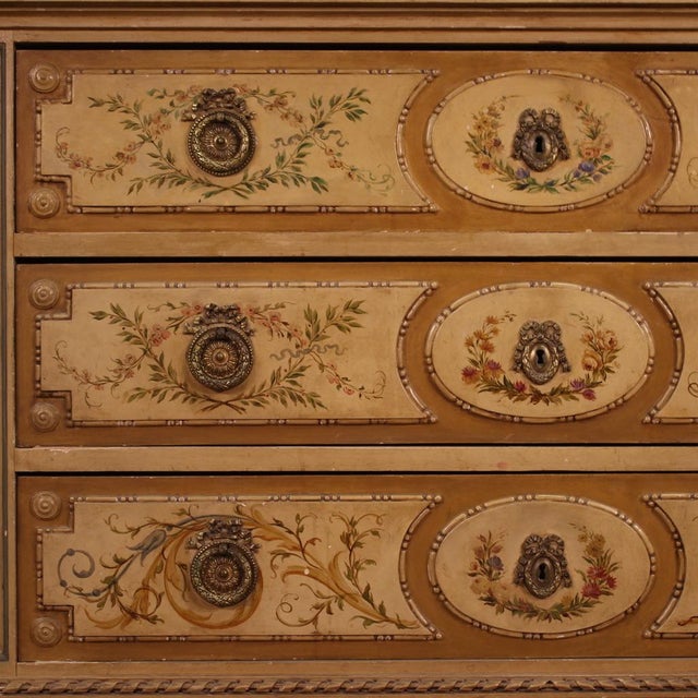 1960s Louis XVI Dresser with Mirror in Lacquered Wood, 1960s For Sale - Image 5 of 13