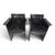 Solaria Chairs in Black Leather by Tito Agnoli for Arrben, 1970s, Set of 2 For Sale - Image 10 of 18