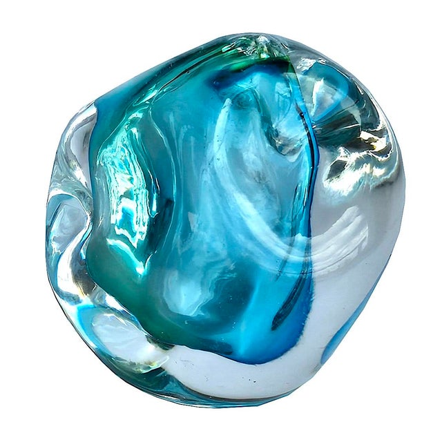 Flavio Poli Vintage Art Glass Paper Weight by Jacqueline Terpins For Sale - Image 4 of 16