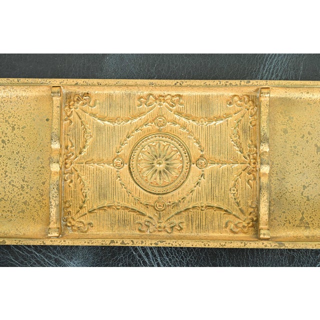 Bronze Tiffany Studios New York Adam Pattern Bronze Doré Pen Tray For Sale - Image 8 of 12