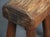Wood Robust Primitive Wood Stool, Europe, 1970s For Sale - Image 7 of 9