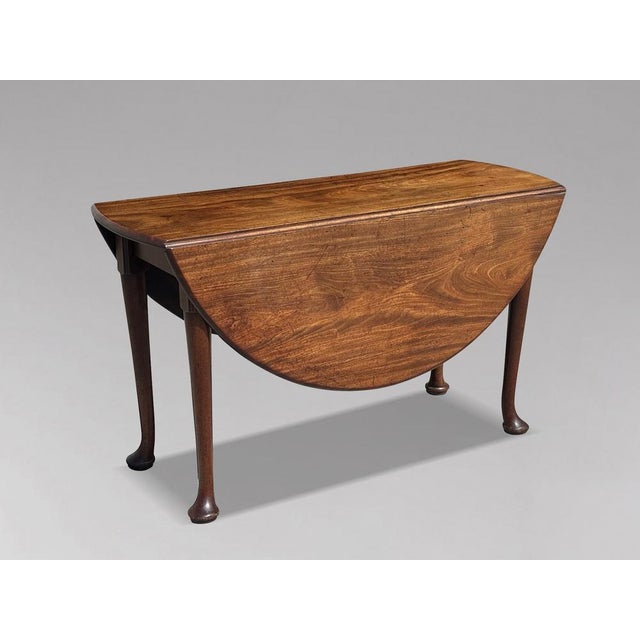 18th Century George II Mahogany Drop-Leaf Dining Table, 1760 For Sale - Image 4 of 13