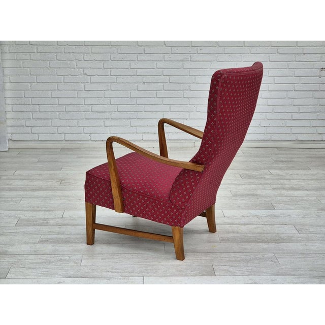 Wood Vintage Scandinavian Chair in Ash, 1970s For Sale - Image 7 of 18