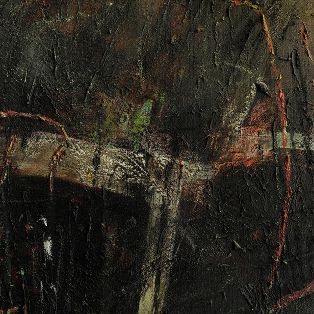 1990s Karin Witte, Large Format Composition, 1995, Acrylic with Sand on Canvas For Sale - Image 5 of 6