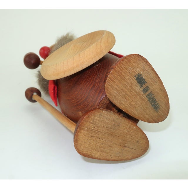 Large Mid 20th Century Danish Modern Teak Viking Figurine, 1960's For Sale - Image 11 of 12
